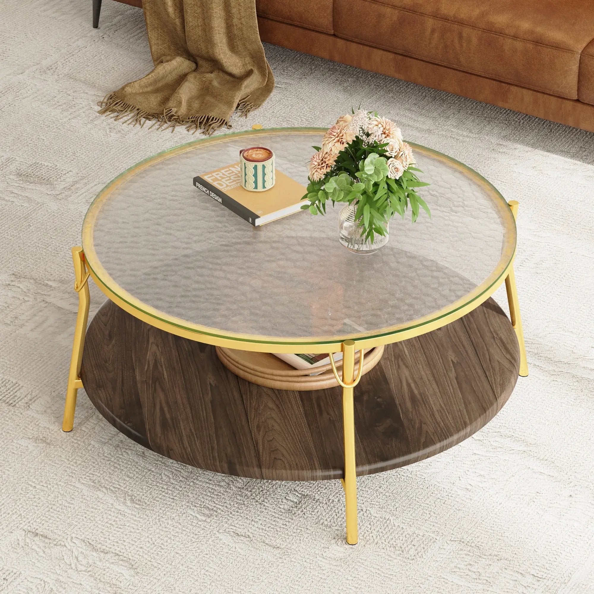 Modern Round Coffee Table by HouseOfZazla