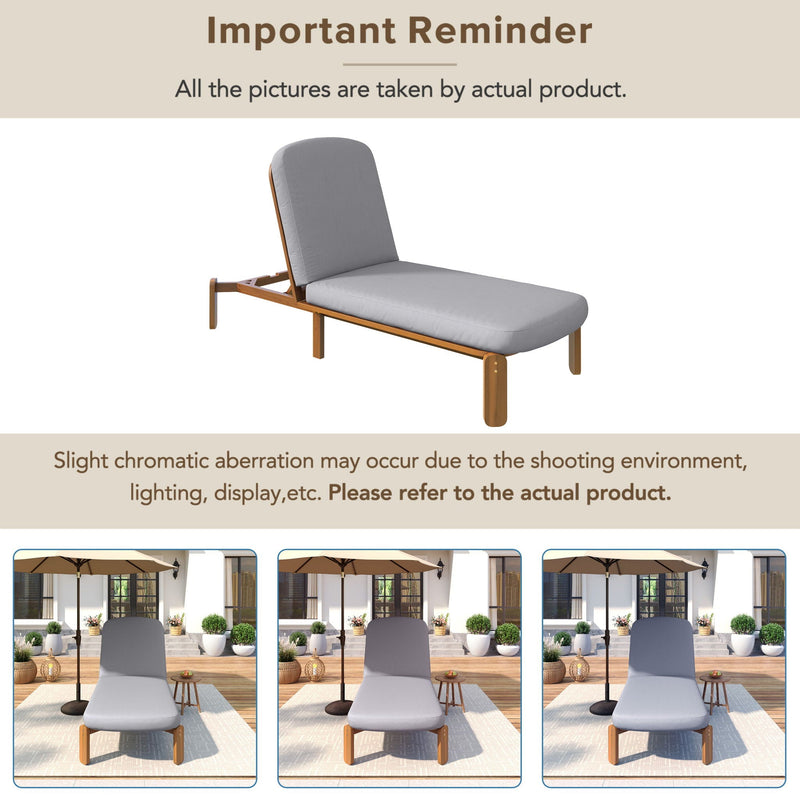 Outdoor Chaise Lounge With Adjustable Backrest by HouseOfZazla