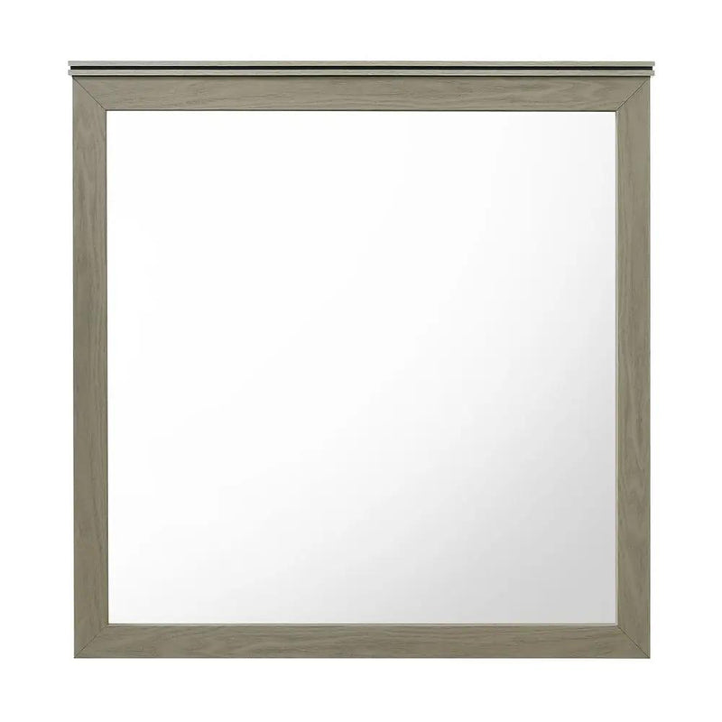 Joanna - Mirror - Weathered Gray by Unique Piece Furniture