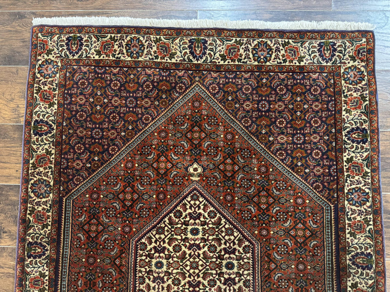 Persian Bidjar Rug 4x5, Fine 290 KPSI, Herati Pattern by Jewel Rugs