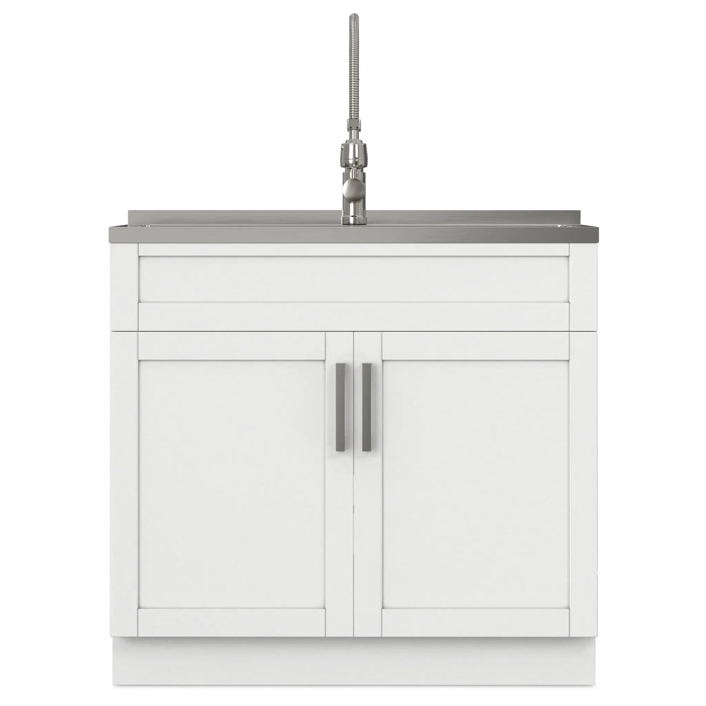 Hennessy - Deluxe Laundry Cabinet With Faucet And Stainless Steel Sink by HouseOfZazla