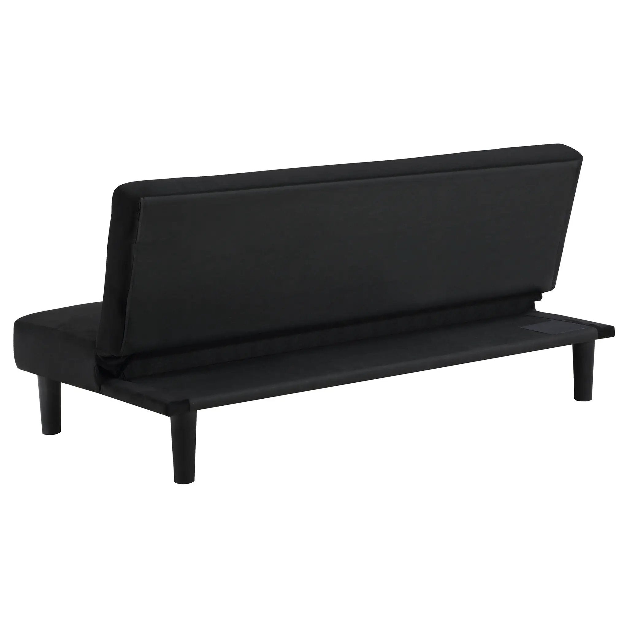 Stanford Upholstered Tufted Convertible Sofa Bed Black by Unique Piece Furniture