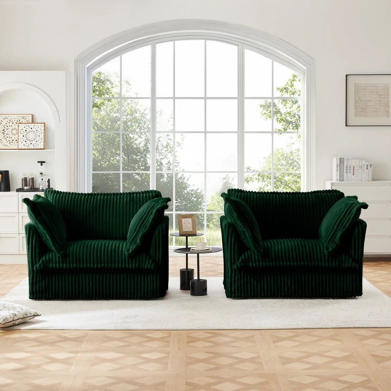 Set of 2 Slipcovered Armchairs by HouseOfZazla