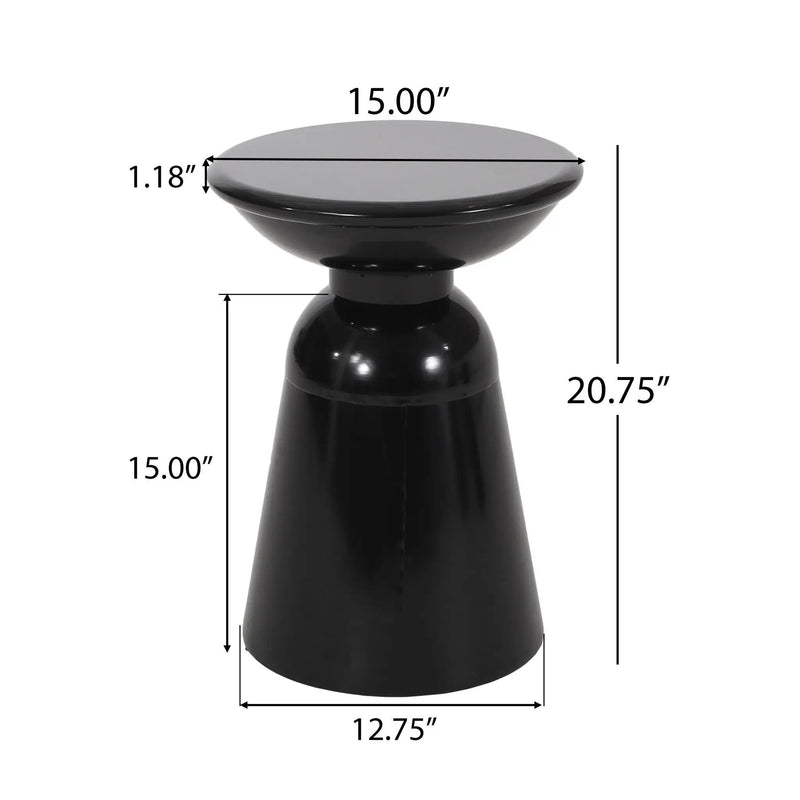 Outdoor Modern Metal End Large Table by HouseOfZazla