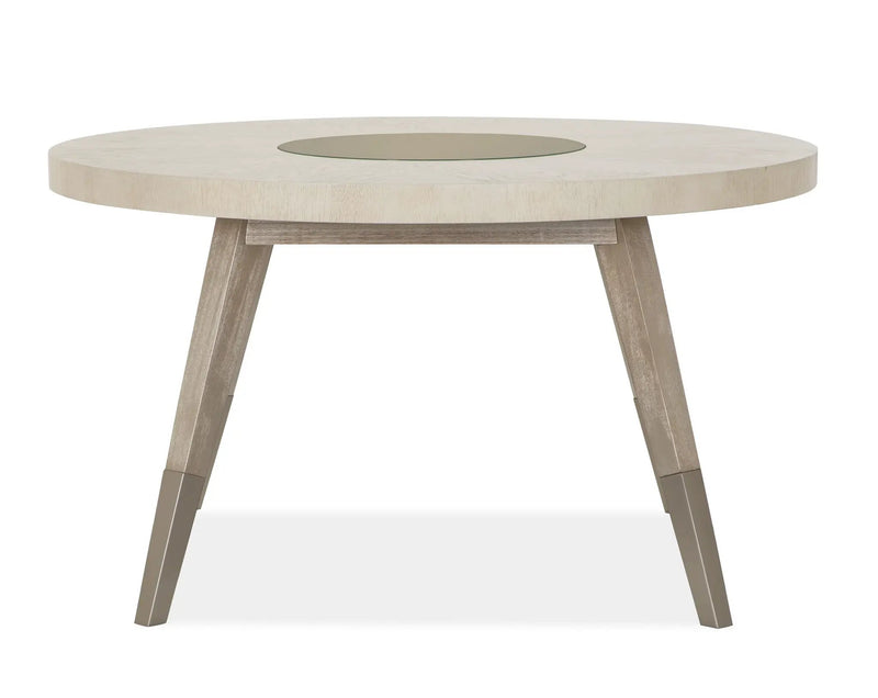 Lenox - Round Dining Table - Warm Silver by Unique Piece Furniture