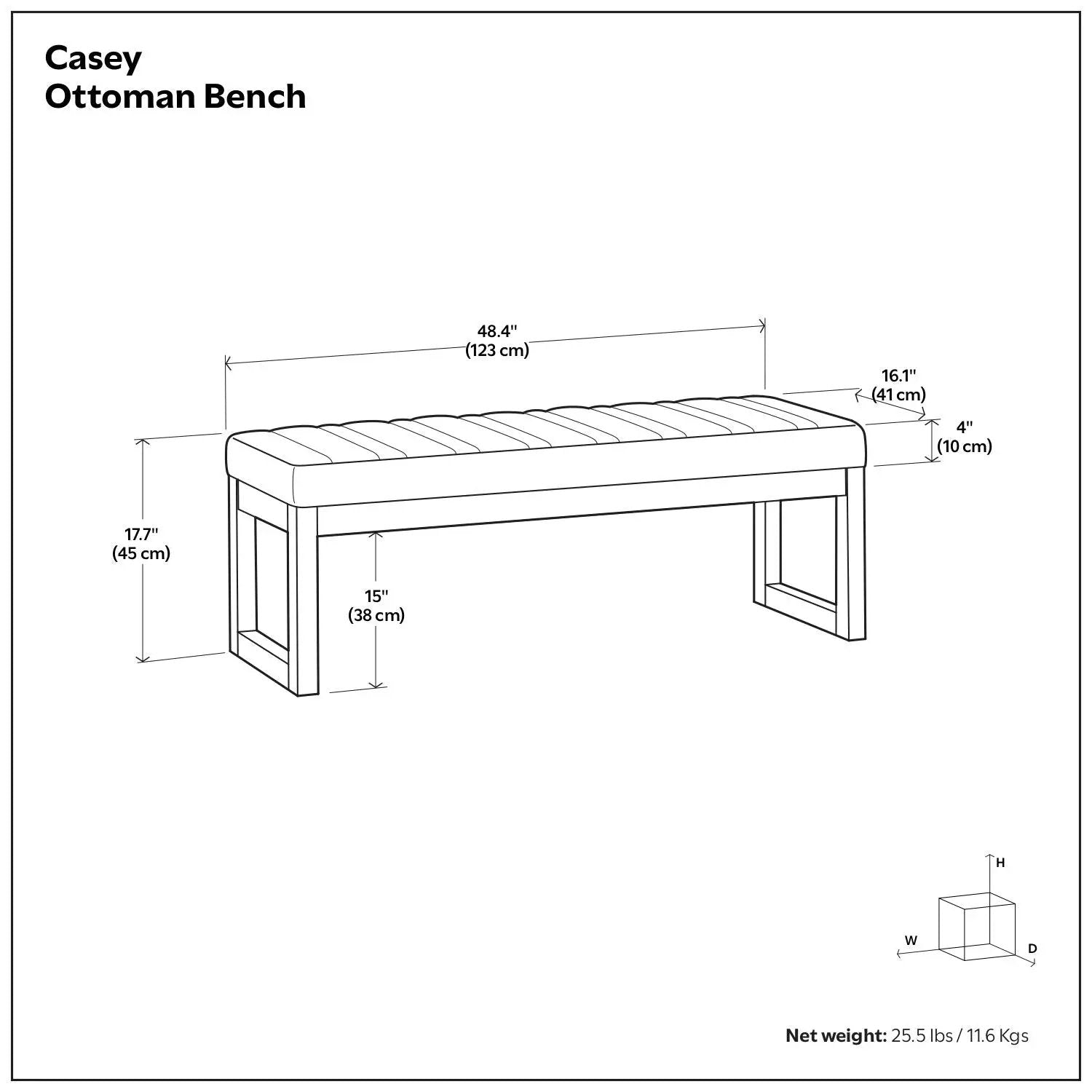 Casey - Multi Functional Ottoman Bench by HouseOfZazla