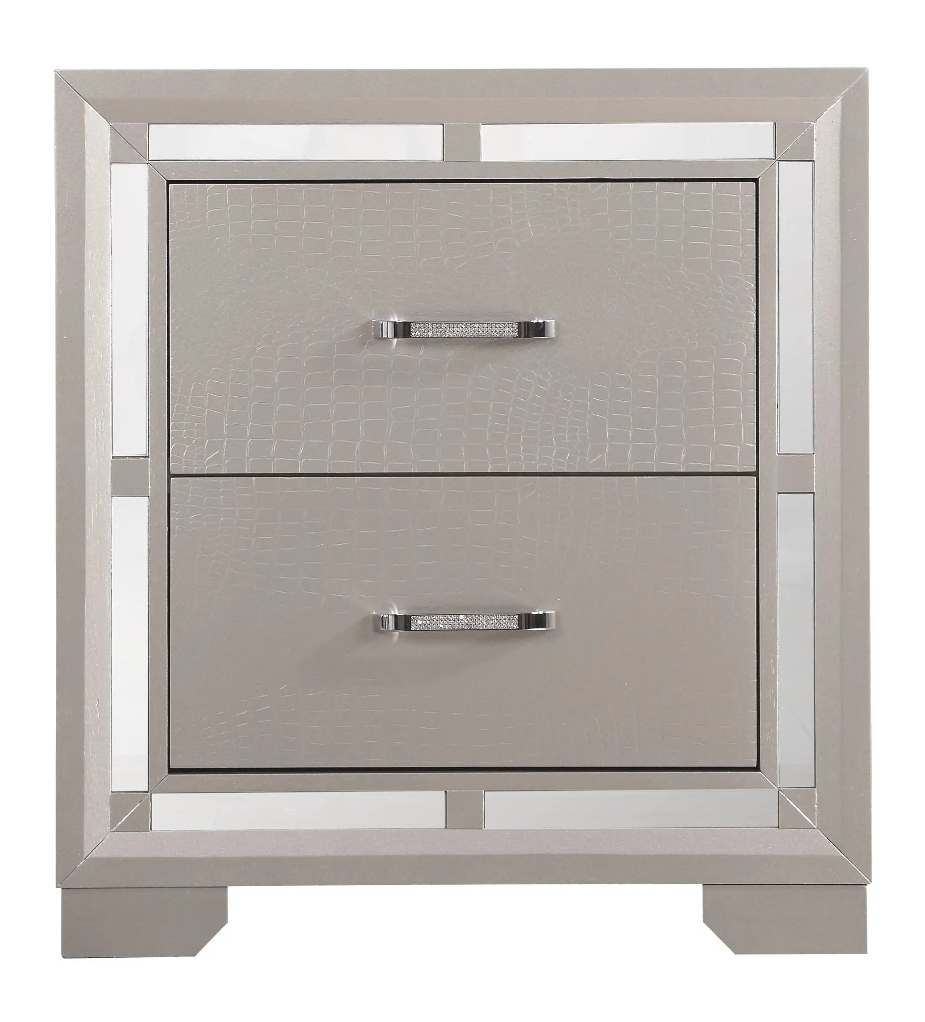 Elegant Nightstand - Silver Champagne by HouseOfZazla
