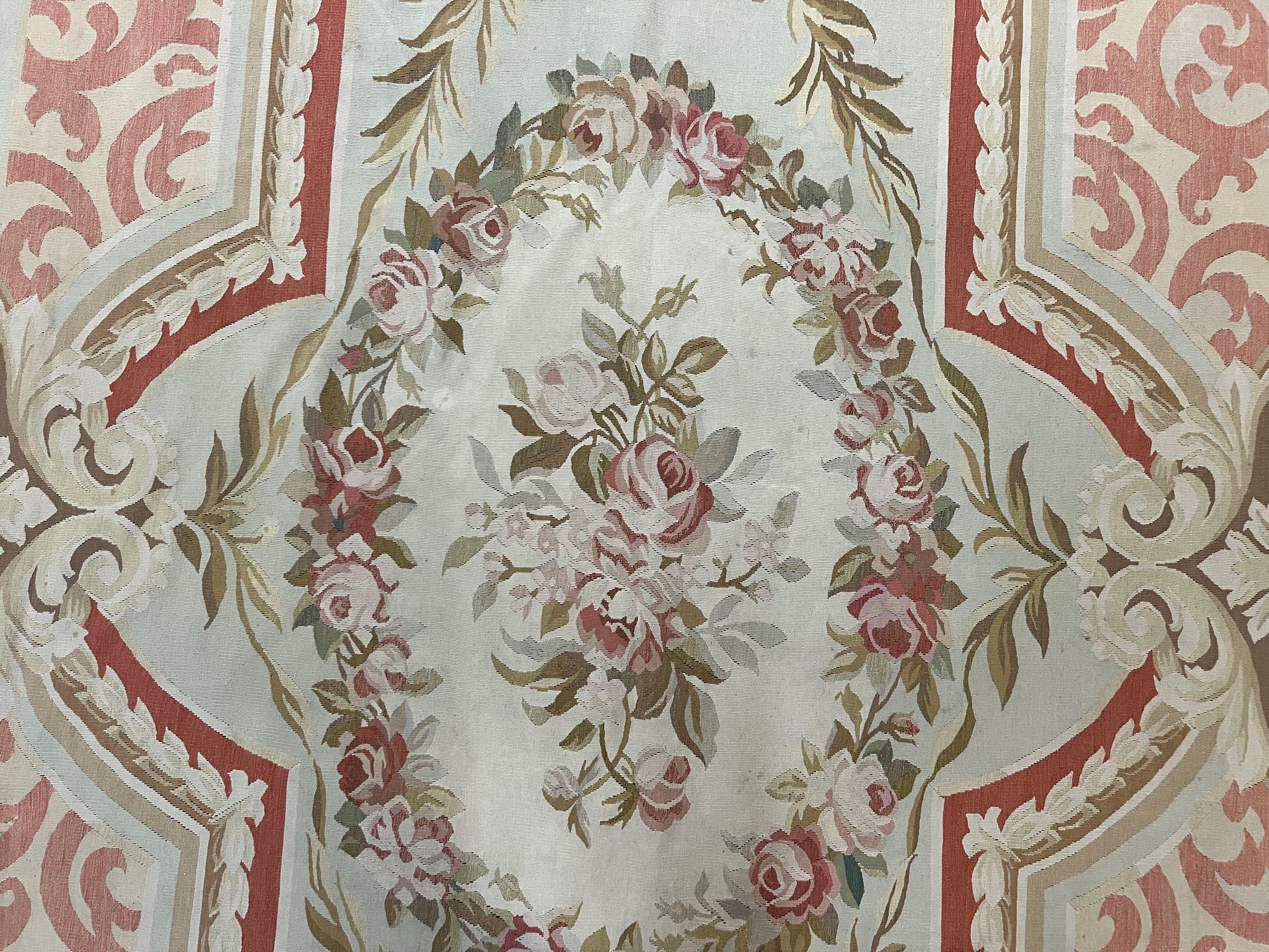 Aubusson Rug 10x14, Wool Handmade Vintage Carpet, Elegant French European Design Rug, Large Room Sized Aubusson Rug, Stark Carpet by Jewel Rugs