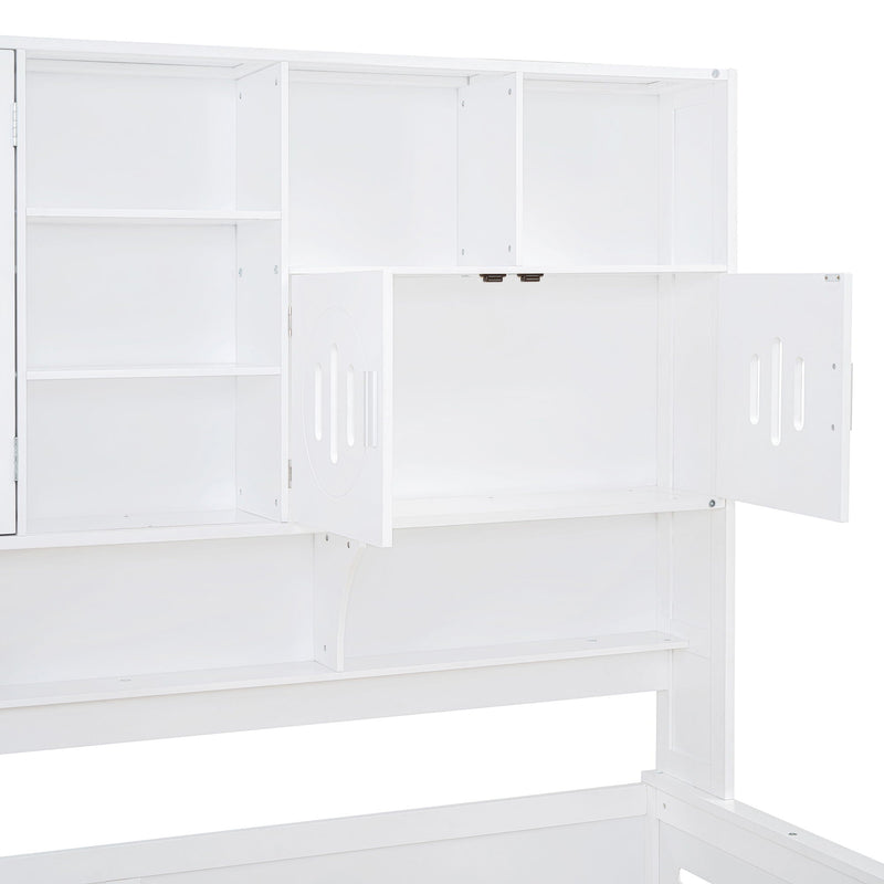 Daybed With All-In-One Cabinet And Shelf by HouseOfZazla