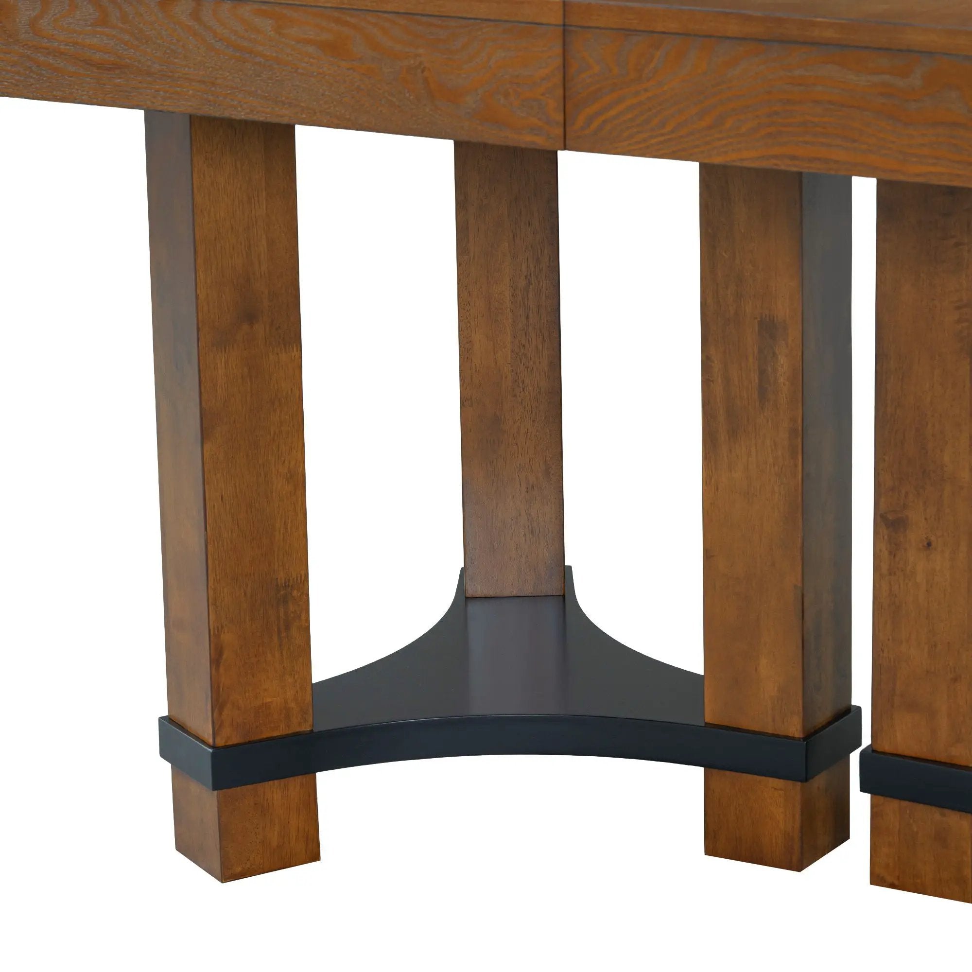 Topmax - 7 Piece Rustic Extendable Dining Table Set With Removable Leaf, 2 Arm Chairs And 4 Armless Chairs by HouseOfZazla
