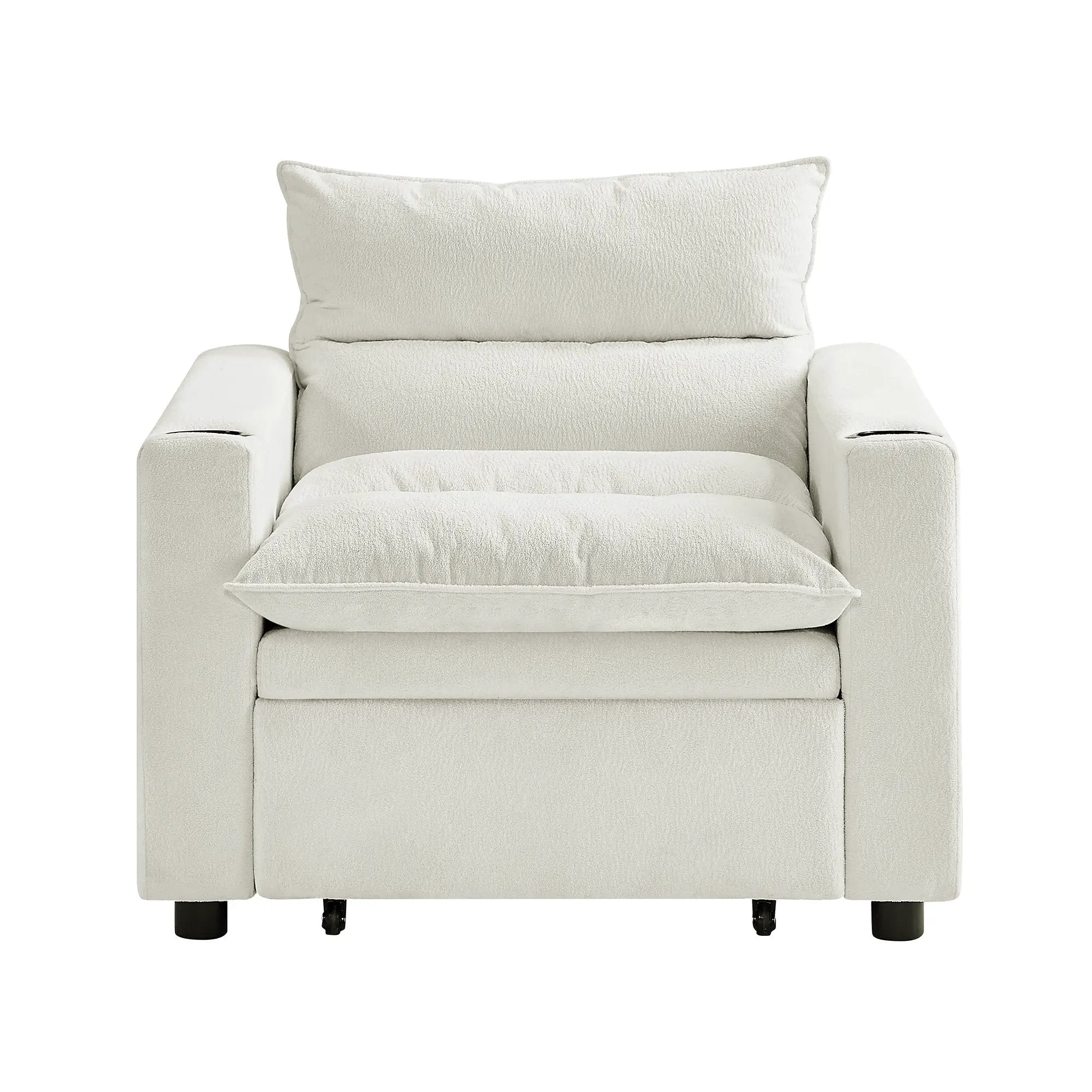 Sleeper Sofa Chair Bed - Convertible 3-in-1 Design by HouseOfZazla