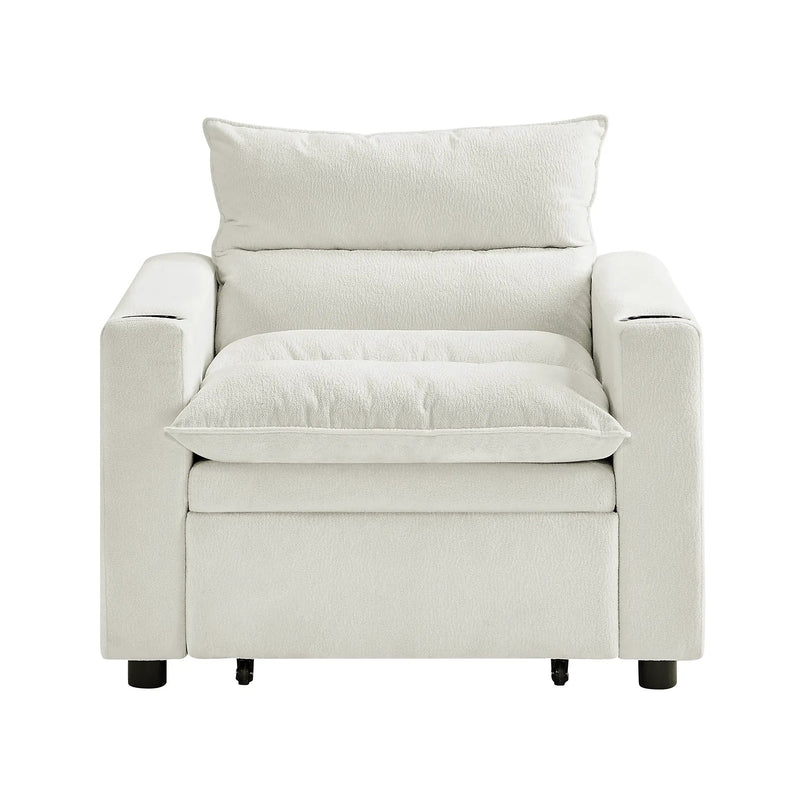 Sleeper Sofa Chair Bed - Convertible 3-in-1 Design by HouseOfZazla
