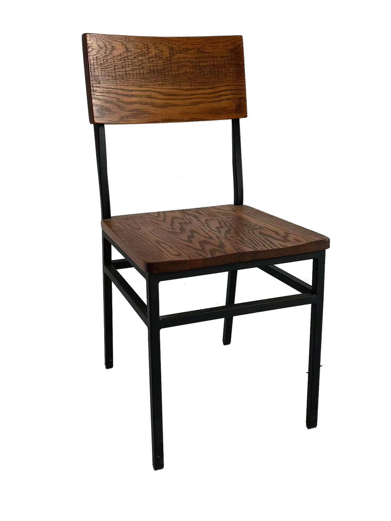 Set of 2 Assembled Commercial-Grade Farmhouse Style Dining Chairs by HouseOfZazla