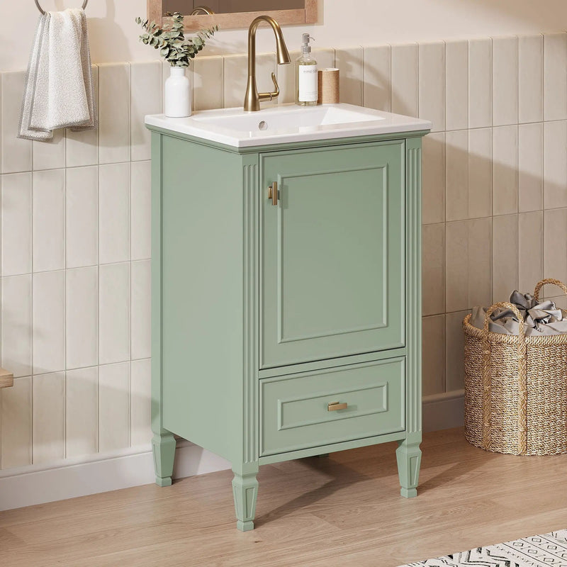 Retro Bathroom Vanity With Sink
