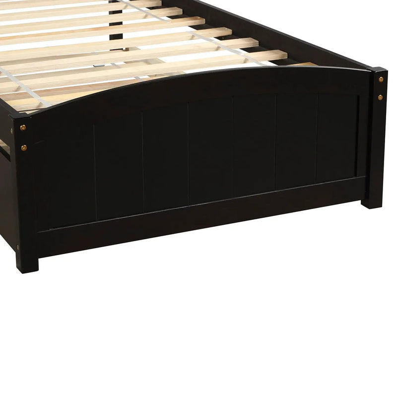 Platform Bed & Headboard, Footboard And Wood Slat Support by HouseOfZazla