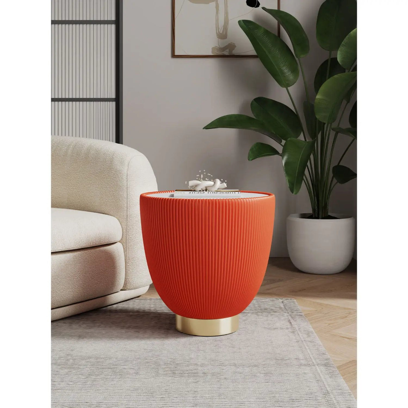 Anderson - Upholstered End Table by HouseOfZazla