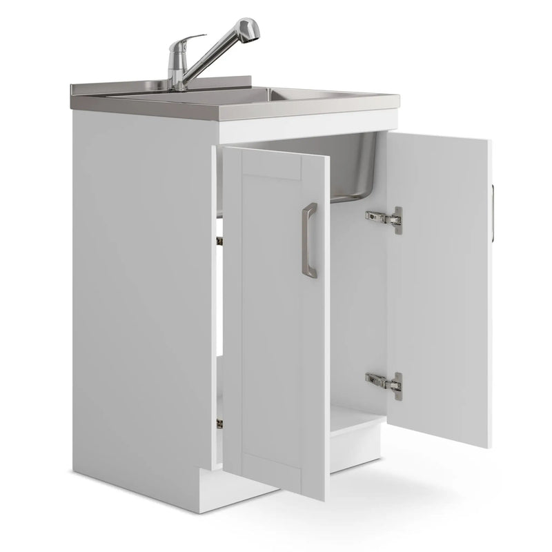 Kyle - Laundry Cabinet & Faucet And Stainless Steel Sink by Unique Piece Furniture