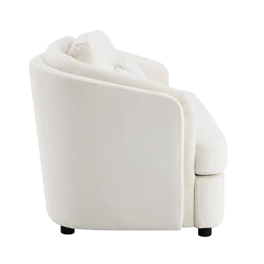 Mariko - Sofa With 2 Pillows - Beige Linen by Unique Piece Furniture