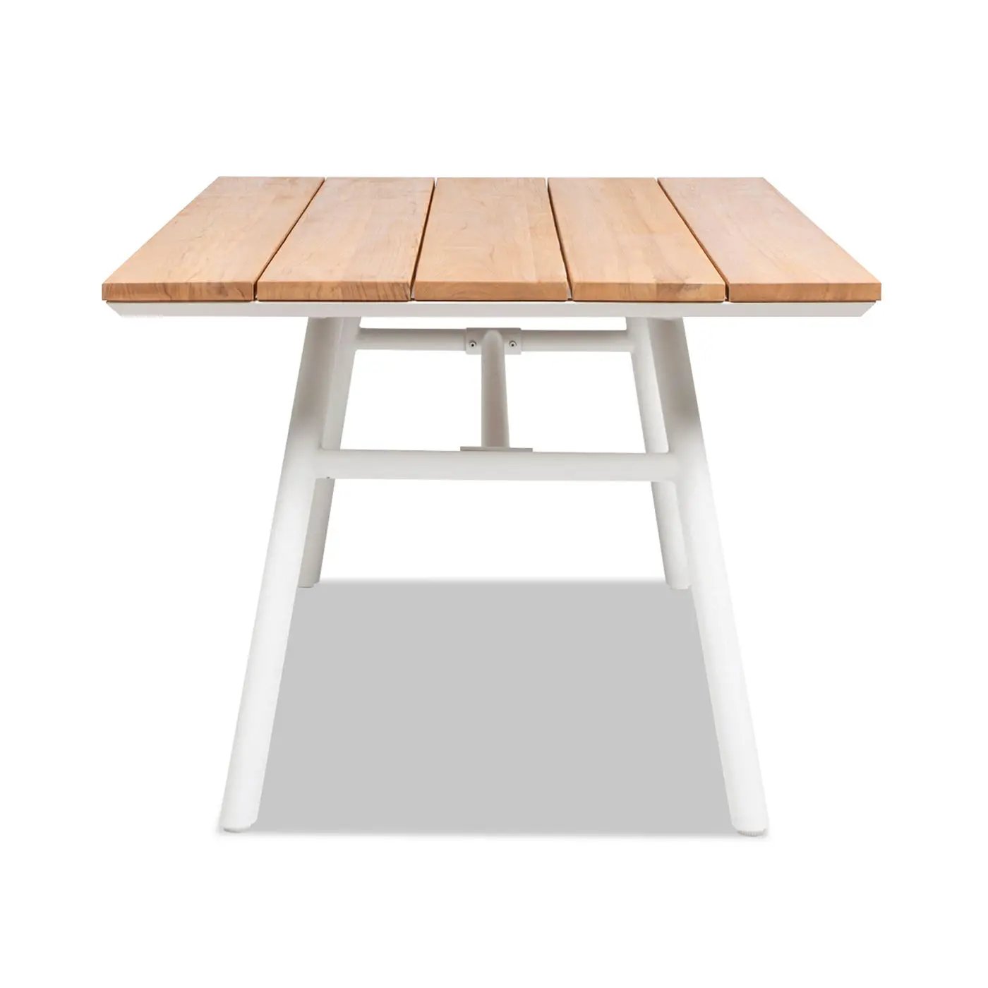 Maiden - 6 Seater Patio Dining Table - Natural Teak by HouseOfZazla