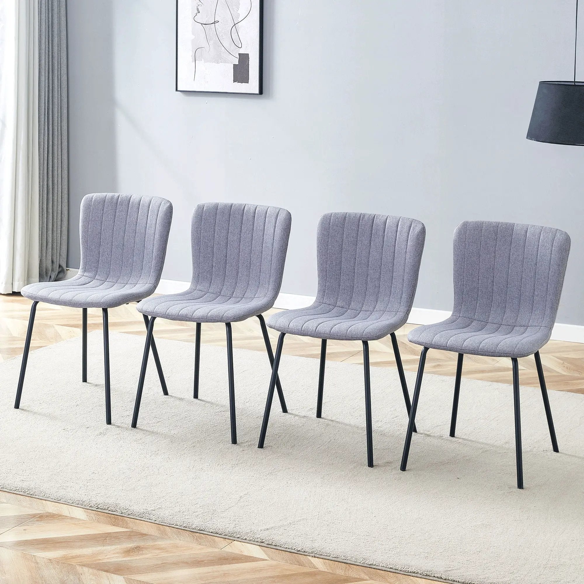 Luxury Minimalist Dining Chairs (Set of 4) by Unique Piece Furniture