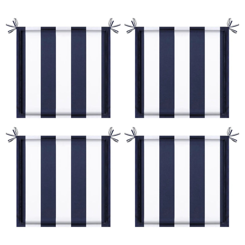 4PCS Outdoor Patio Seat Cushion Replacement with Ties by HouseOfZazla