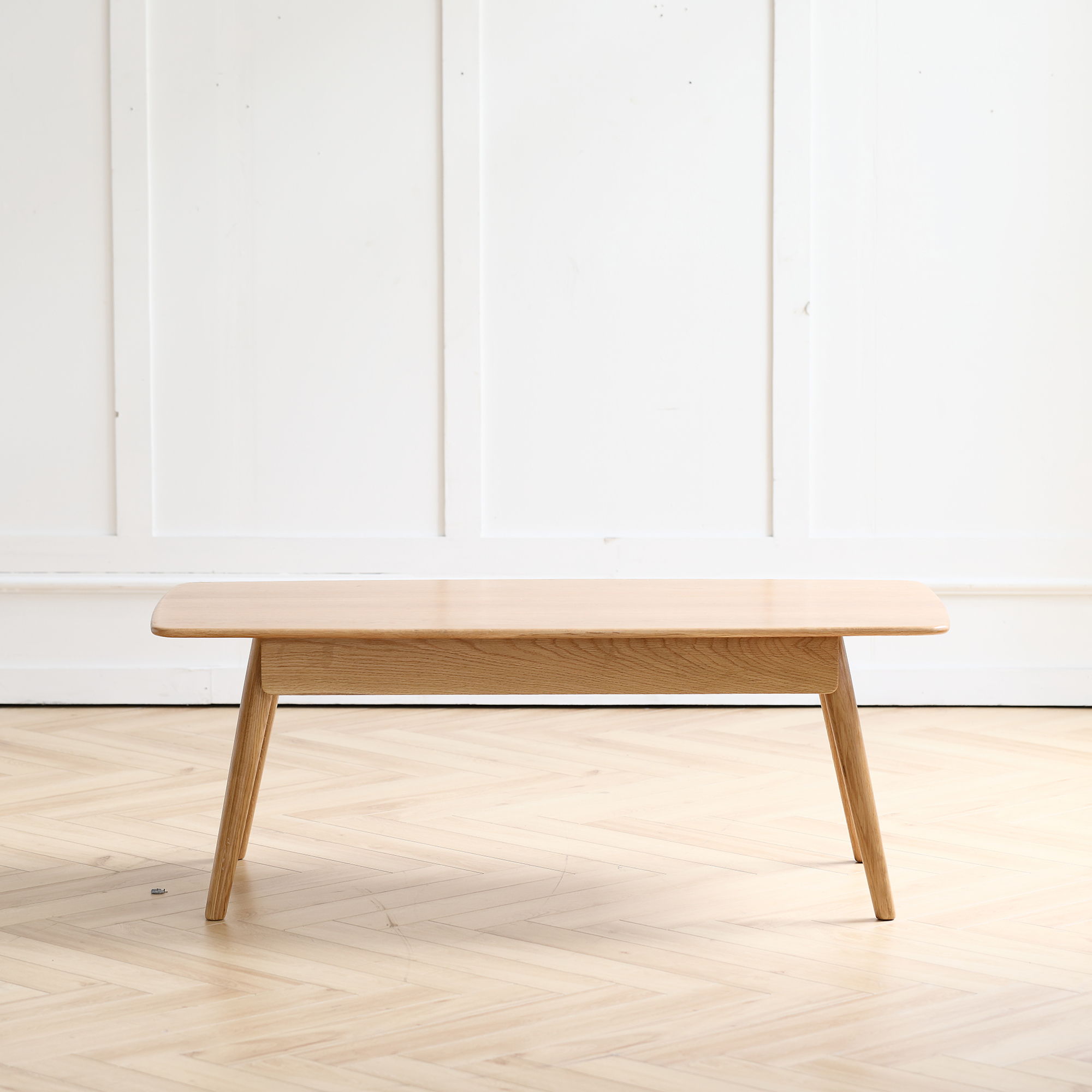 Low Table, Coffee Table With Storage Shelf - Natural by HouseOfZazla