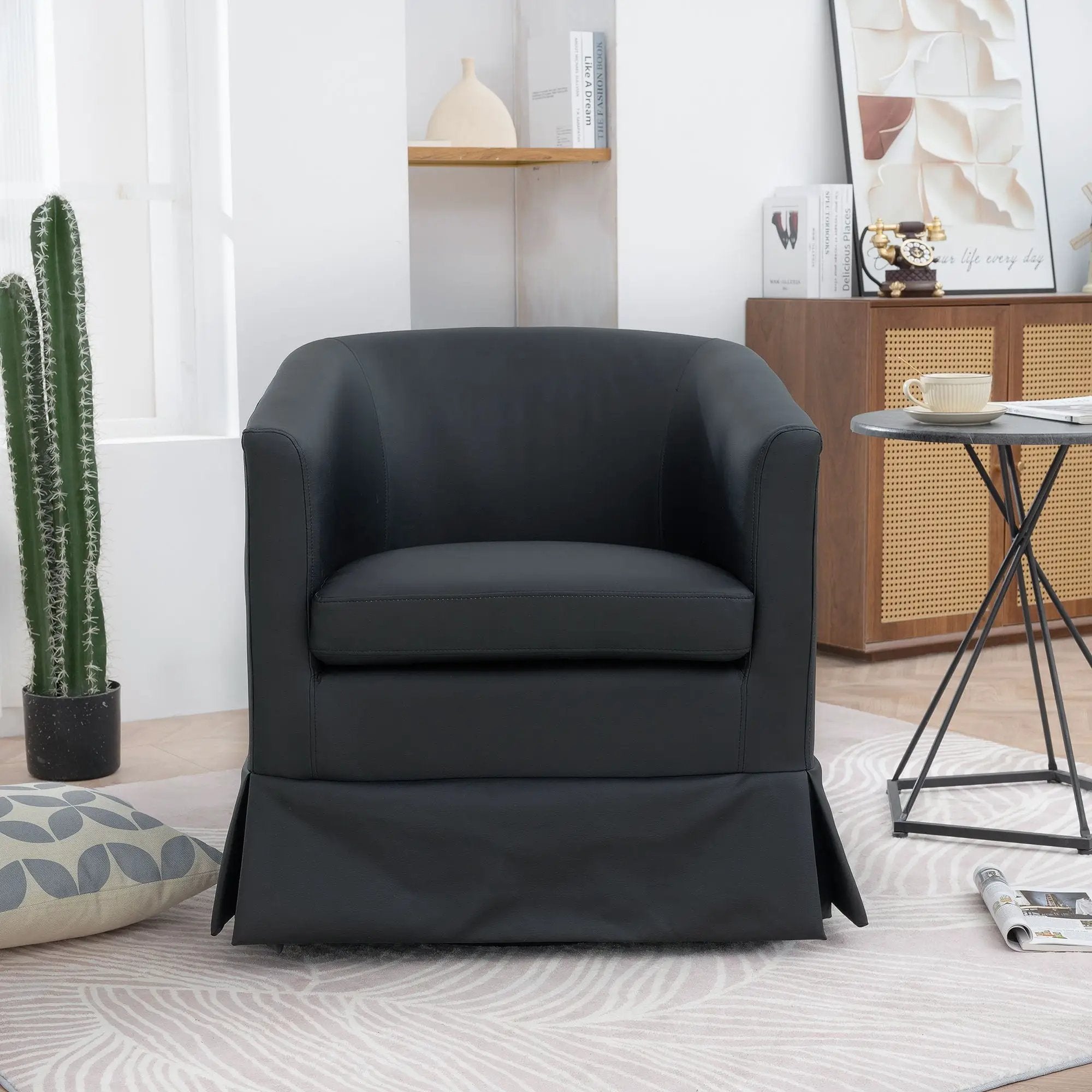 27.36" Wide Swivel Chair by HouseOfZazla
