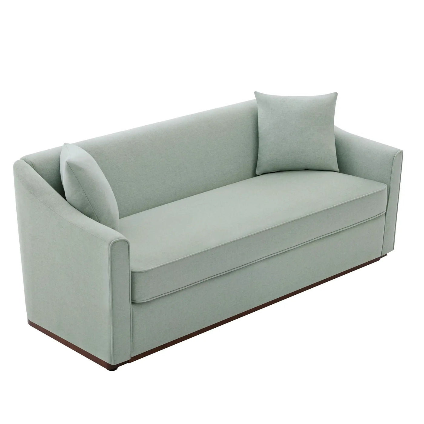 3 Seater Sofa With Wrap Around Armrests And Throw Pillows by HouseOfZazla