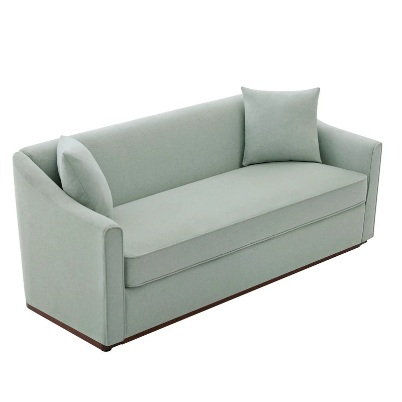 3 Seater Sofa With Wrap Around Armrests And Throw Pillows by HouseOfZazla