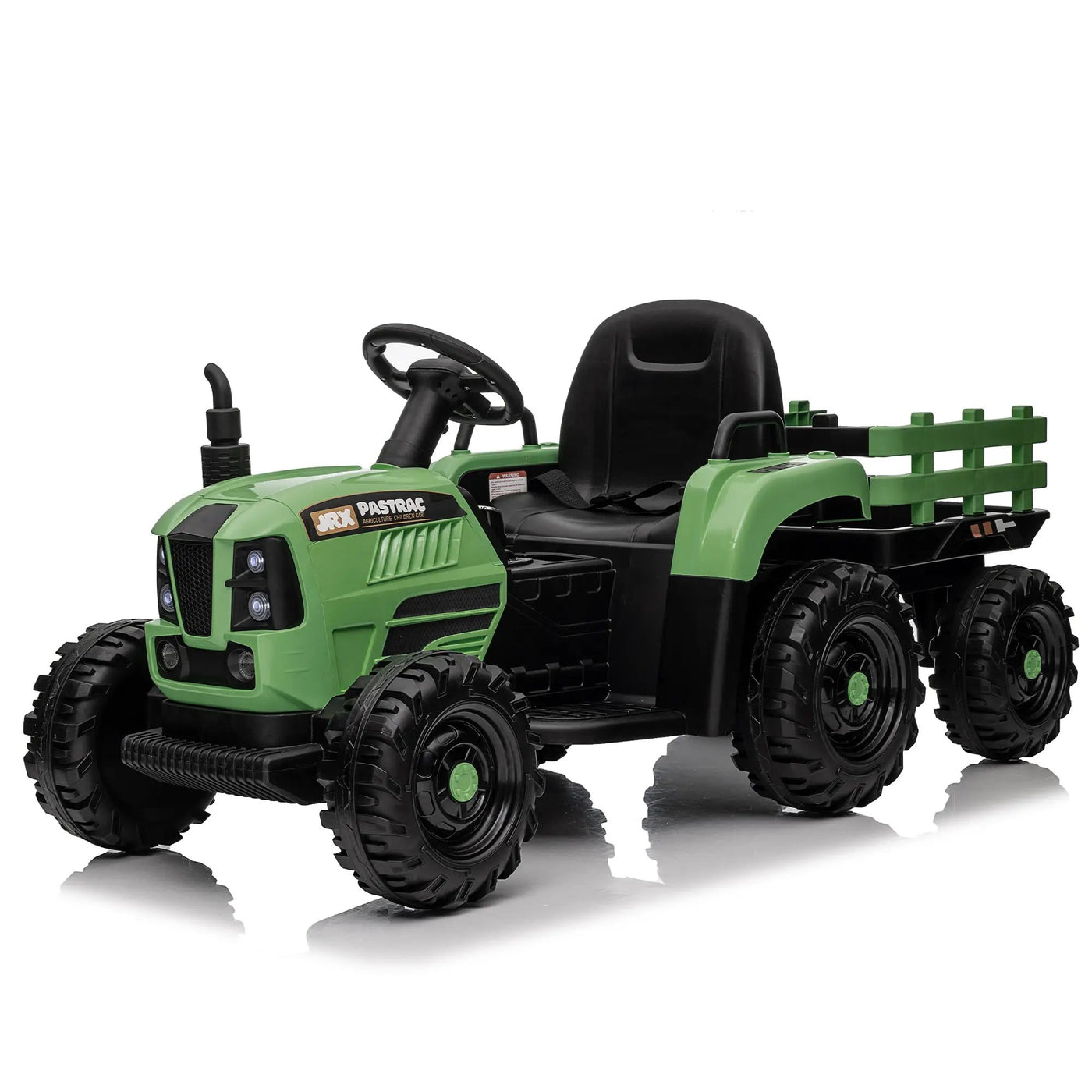 Ride On Tractor with Trailer, 24V Powered Electric Toy for Kids by HouseOfZazla