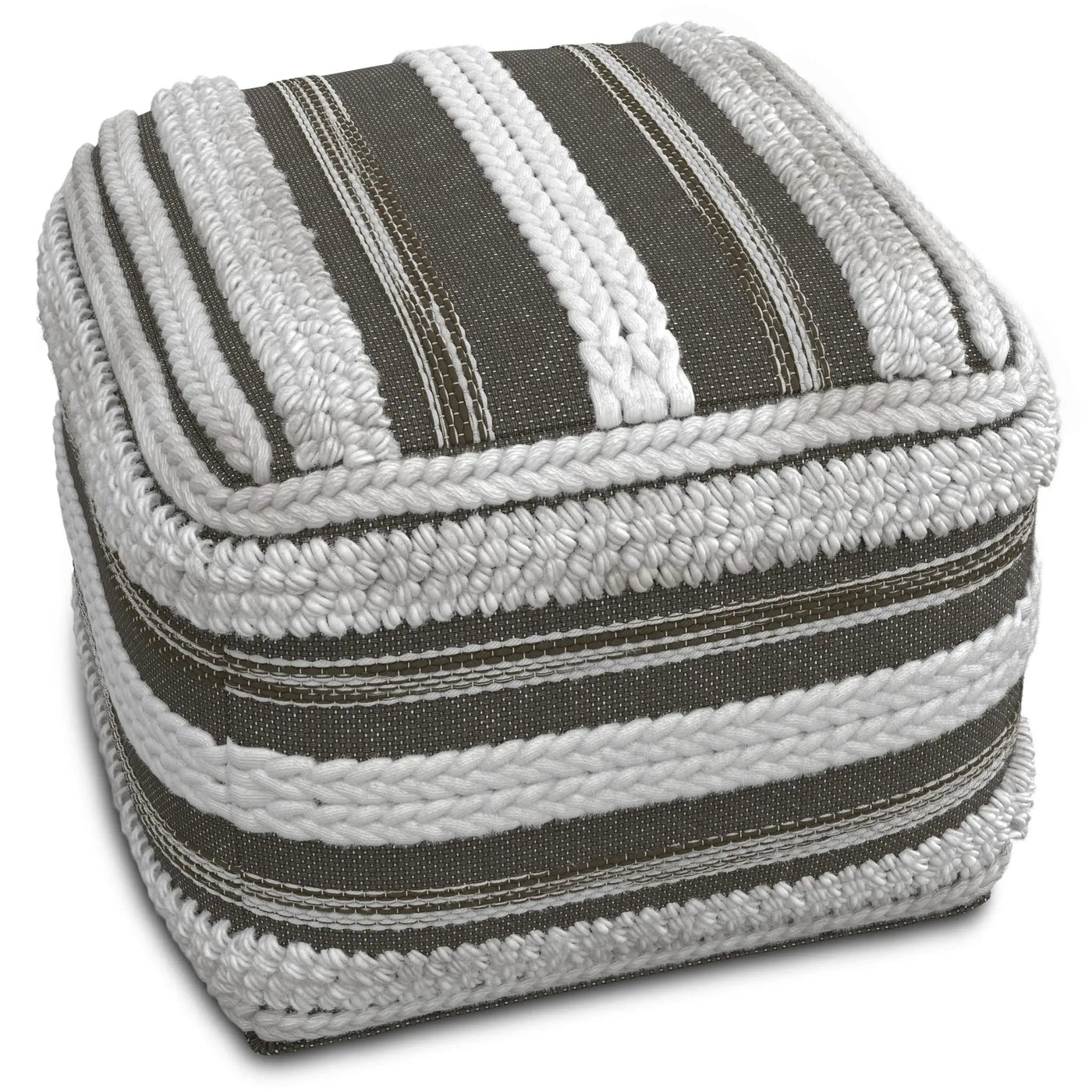 Sommer - Handcrafted Square Pouf by HouseOfZazla