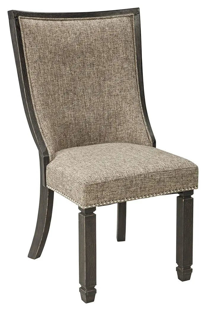 Tyler Creek - Dining UPH Side Chair (Set of 2) - Framed Back - Black / Grayish Brown by Unique Piece Furniture