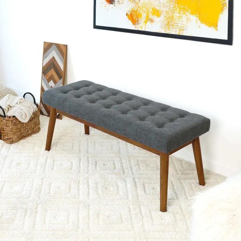 Delilah - Modern Bench - Gray by HouseOfZazla