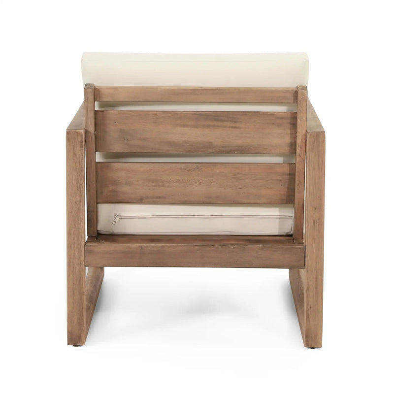 Outdoor Acacia Wood Patio Club Chair by HouseOfZazla
