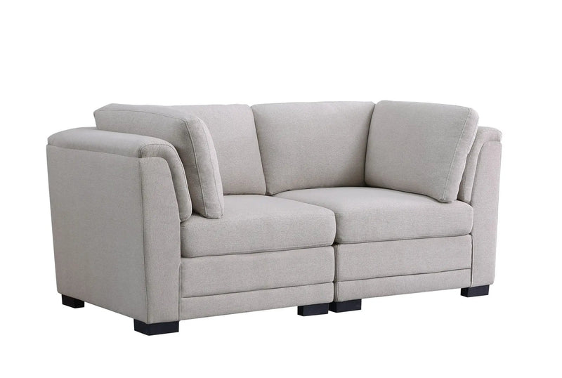 Kristin - Loveseat - Light Gray by Unique Piece Furniture