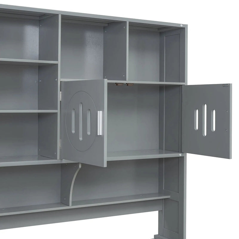 Daybed With All-In-One Cabinet And Shelf by HouseOfZazla