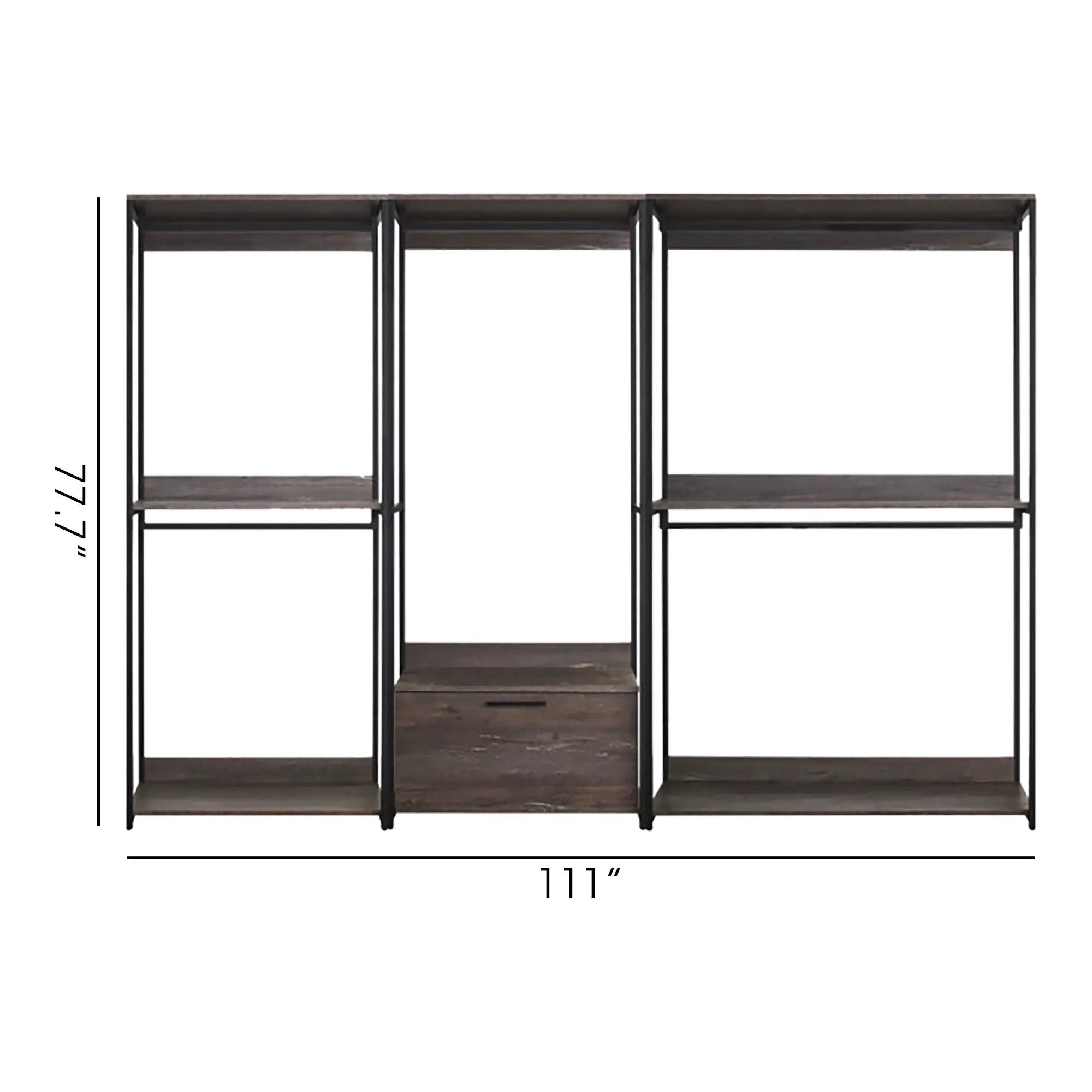 Monica - Walk-In Closet System & Modular Design - Rustic by HouseOfZazla