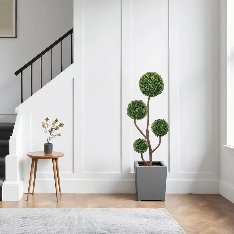 4ft Tall Artificial Boxwood Topiary Tree by HouseOfZazla