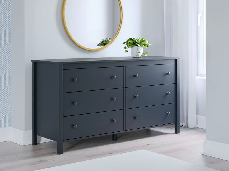Simmenfort - Six Drawer Dresser - Navy Blue by Unique Piece Furniture