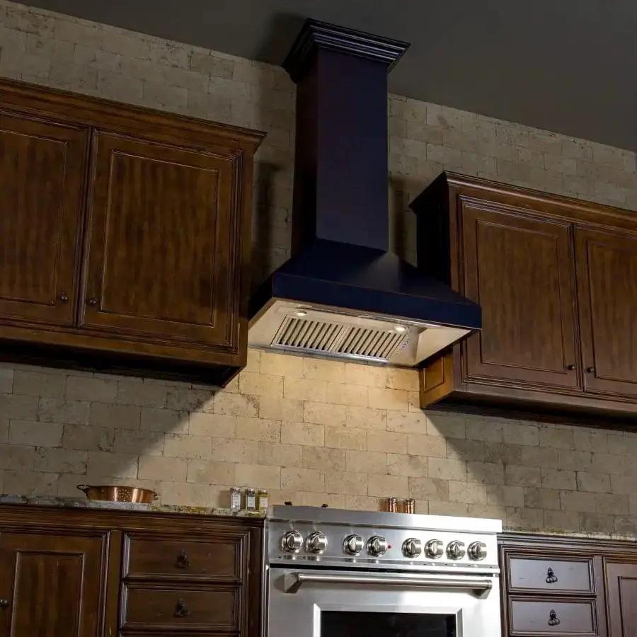 ZLINE 48" Oil-Rubbed Bronze Wall Range Hood, 8667B-48 by Farmhouse Kitchen and Bath
