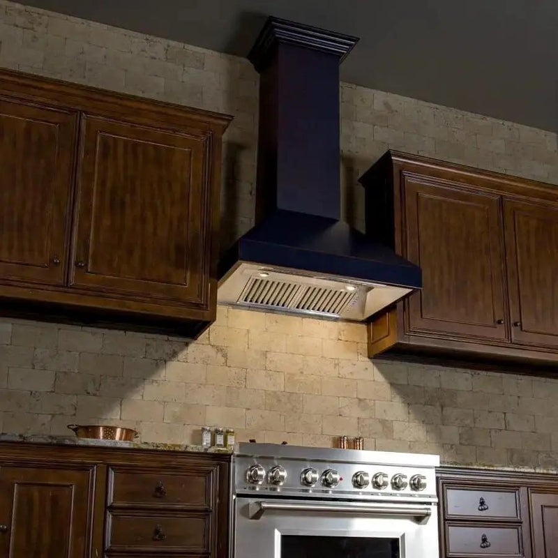 ZLINE 48" Oil-Rubbed Bronze Wall Range Hood, 8667B-48 by Farmhouse Kitchen and Bath