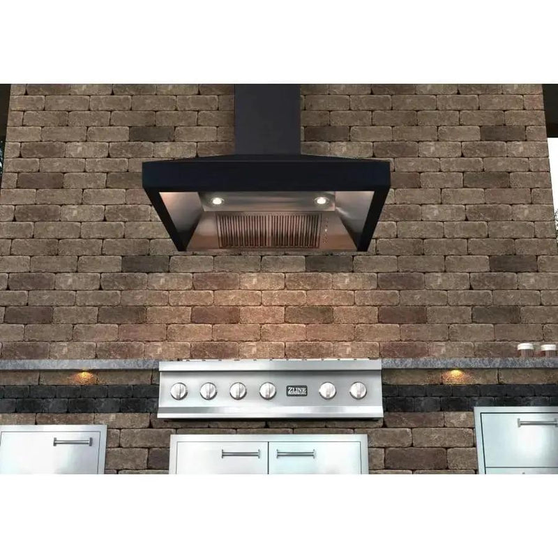 ZLINE 48" Oil-Rubbed Bronze Wall Range Hood, 8667B-48 by Farmhouse Kitchen and Bath