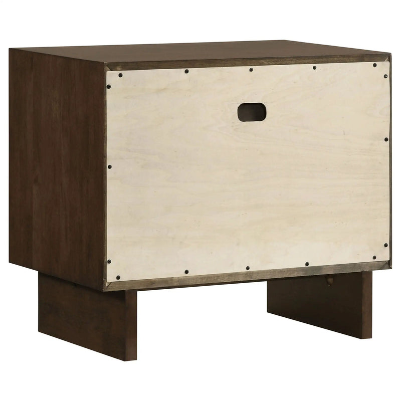 Glenwood 2-drawer Nightstand Bedside Table Warm Brown by Unique Piece Furniture