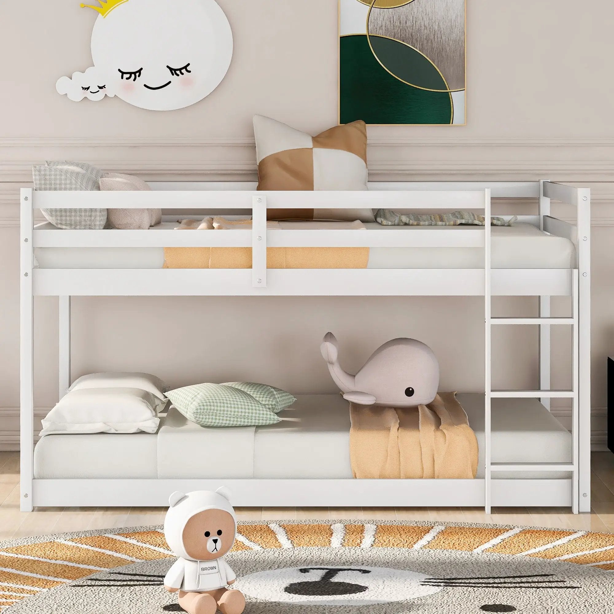 Floor Bunk Bed With Ladder by Unique Piece Furniture