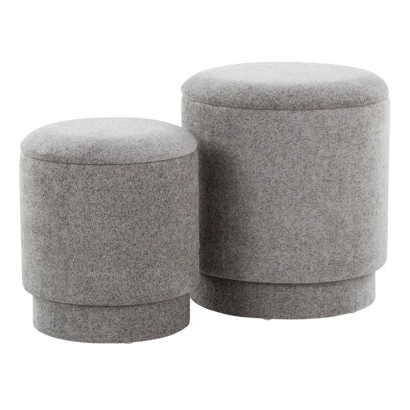 Marla - Upholste Contemporary Ottoman Set by Unique Piece Furniture