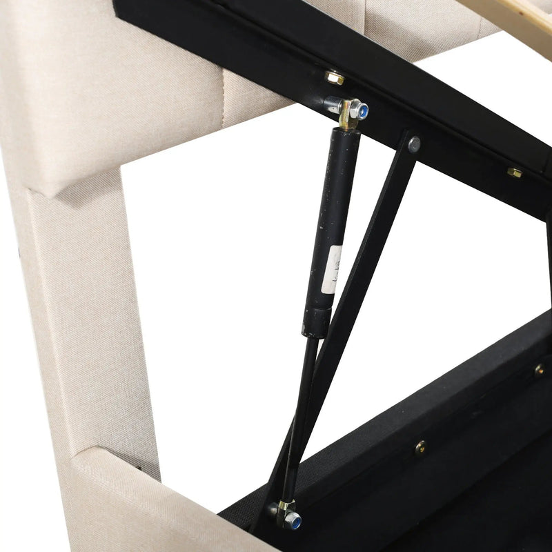 Upholstered Platform Bed With A Hydraulic Storage System by HouseOfZazla