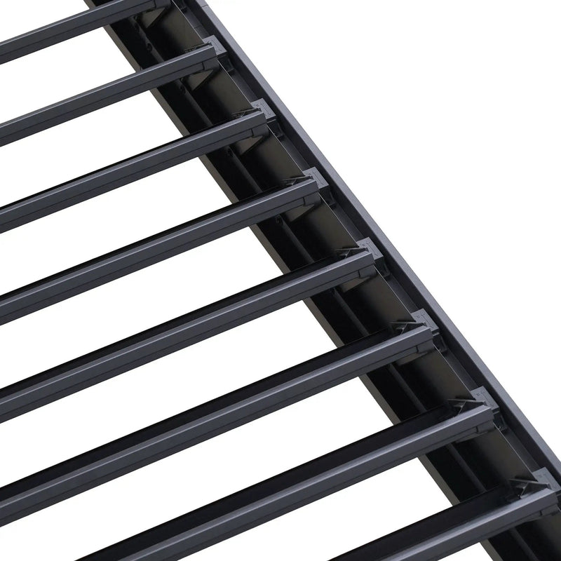 Byron Black Outdoor Pergola Aluminum with Adjustable Louvered Roof by HouseOfZazla