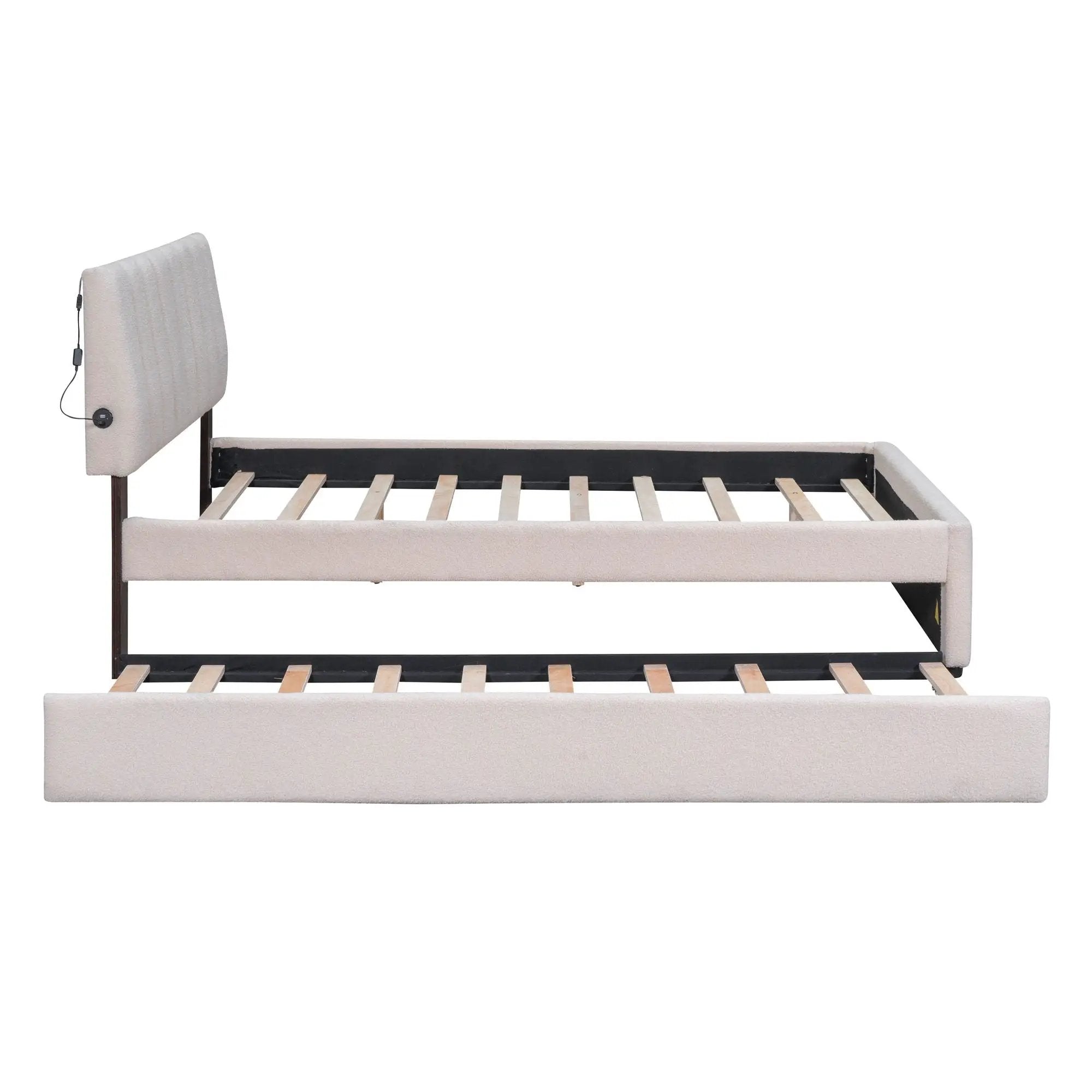 Upholstered Platform Bed With Trundle by Unique Piece Furniture