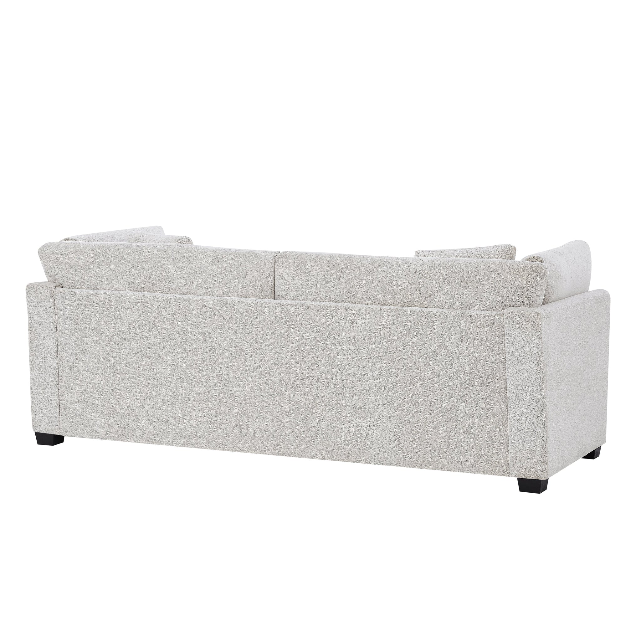 83.5" Modern Flared Arms Sofa (Beige) by HouseOfZazla