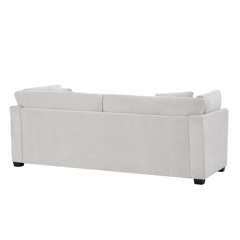83.5" Modern Flared Arms Sofa (Beige) by HouseOfZazla